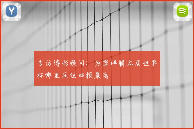 专访博彩顾问:为您详解本届世界杯哪里压住回报最高