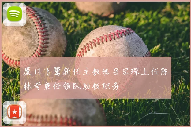 厦门飞鹭新任主教练吕宏琛上任陈林奇兼任领队助教职务