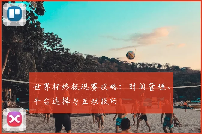 世界杯终极观赛攻略：时间管理、平台选择与互动技巧